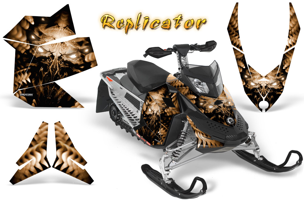 Skidoo REV XP Graphics Kit Replicator Brown